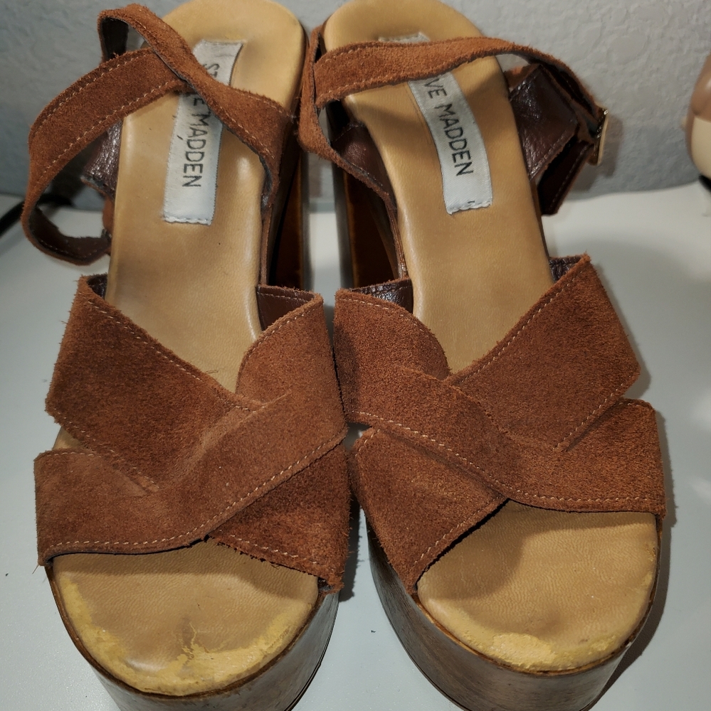 Steve Madden Women's Brown Platform Sandals